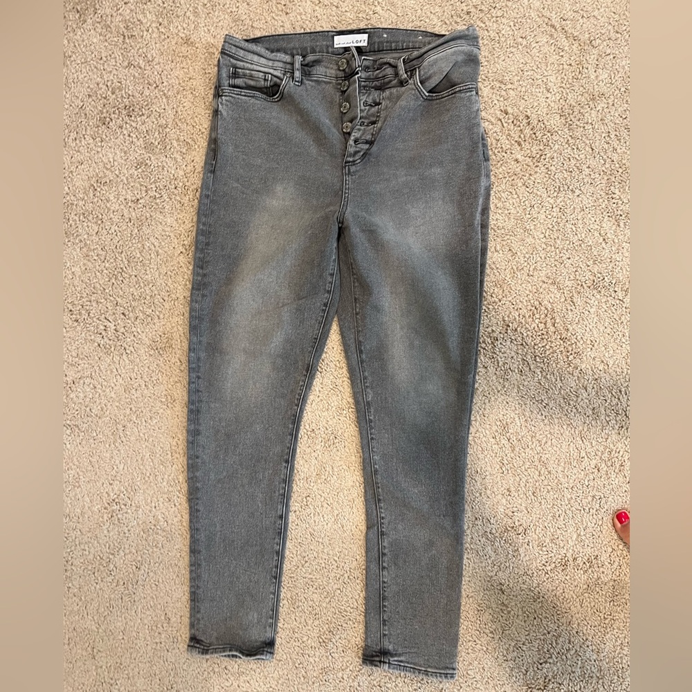 Loft High waisted skinny jeans